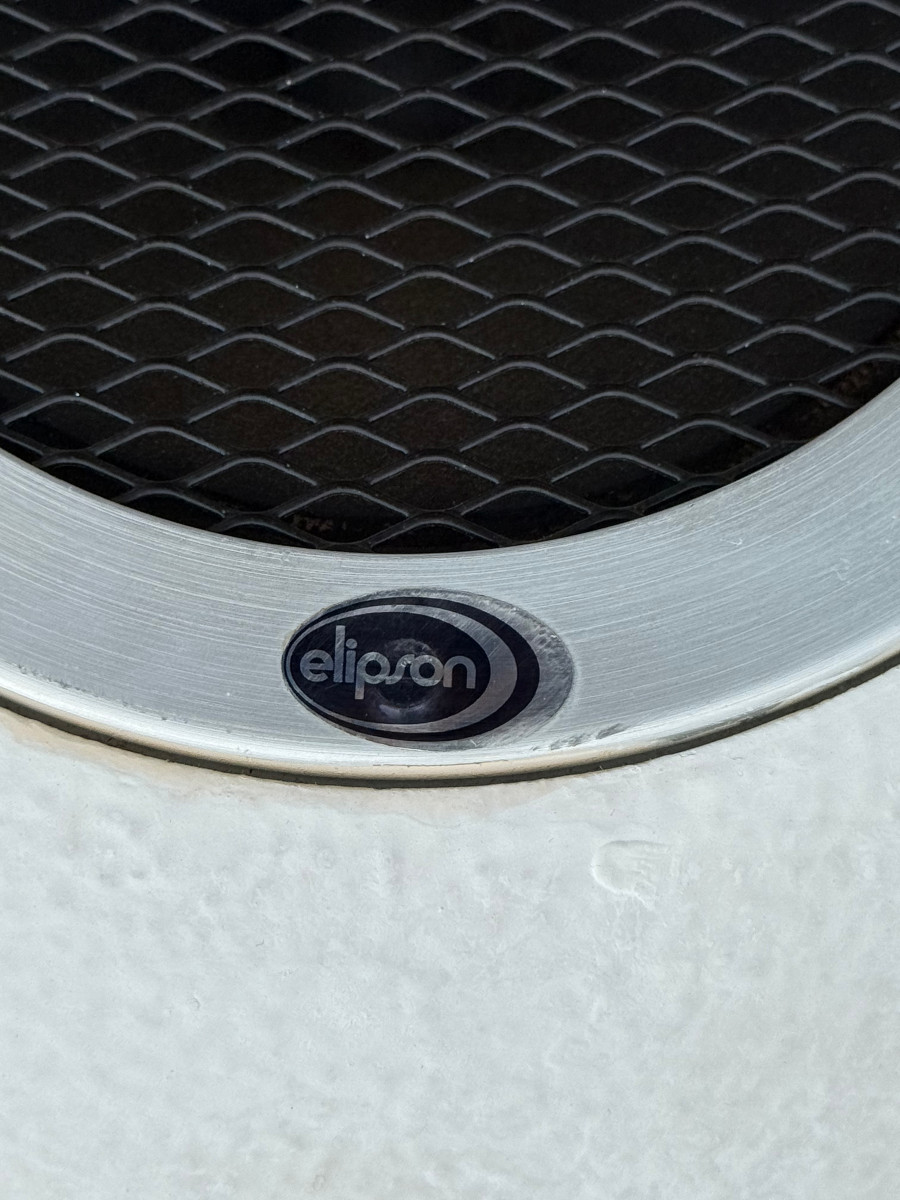 PAIRE D ENCEINTES ELIPSON AS40 EN STAFF BLANC AVEC SUPPORT MÉTAL DES ANNÉES 60-photo-8