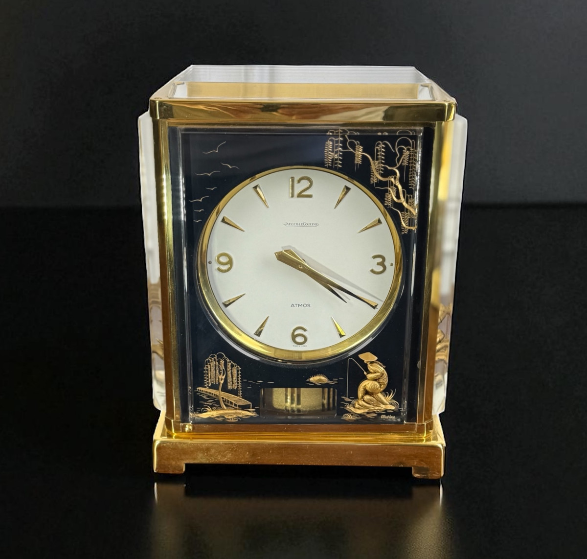 Jeager-lecoultre (switzerland) Atmos Clock Marina Model "chinese" From 1965-photo-2