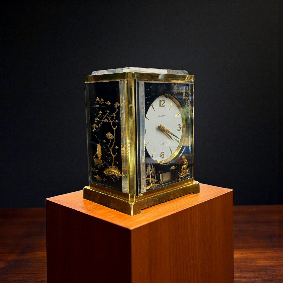 Jeager-lecoultre (switzerland) Atmos Clock Marina Model "chinese" From 1965-photo-3
