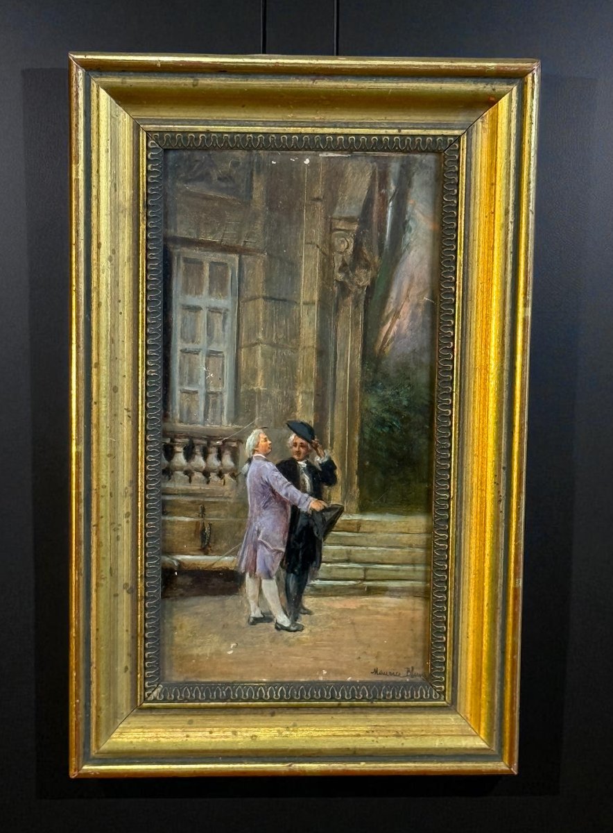 Pair Of 19th Century Paintings / Oils On Panels Signed Maurice Blum (1832-1909)-photo-3