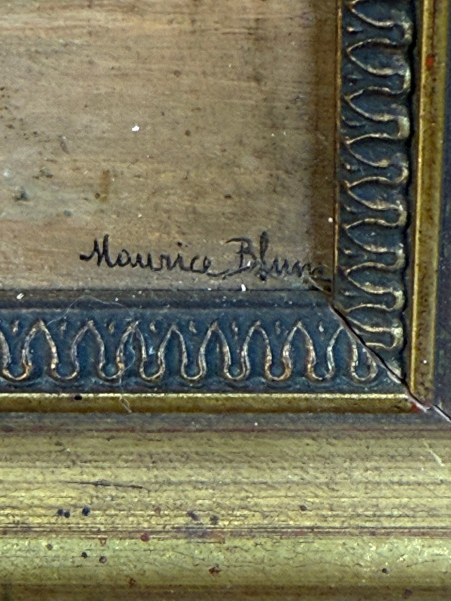 Pair Of 19th Century Paintings / Oils On Panels Signed Maurice Blum (1832-1909)-photo-1