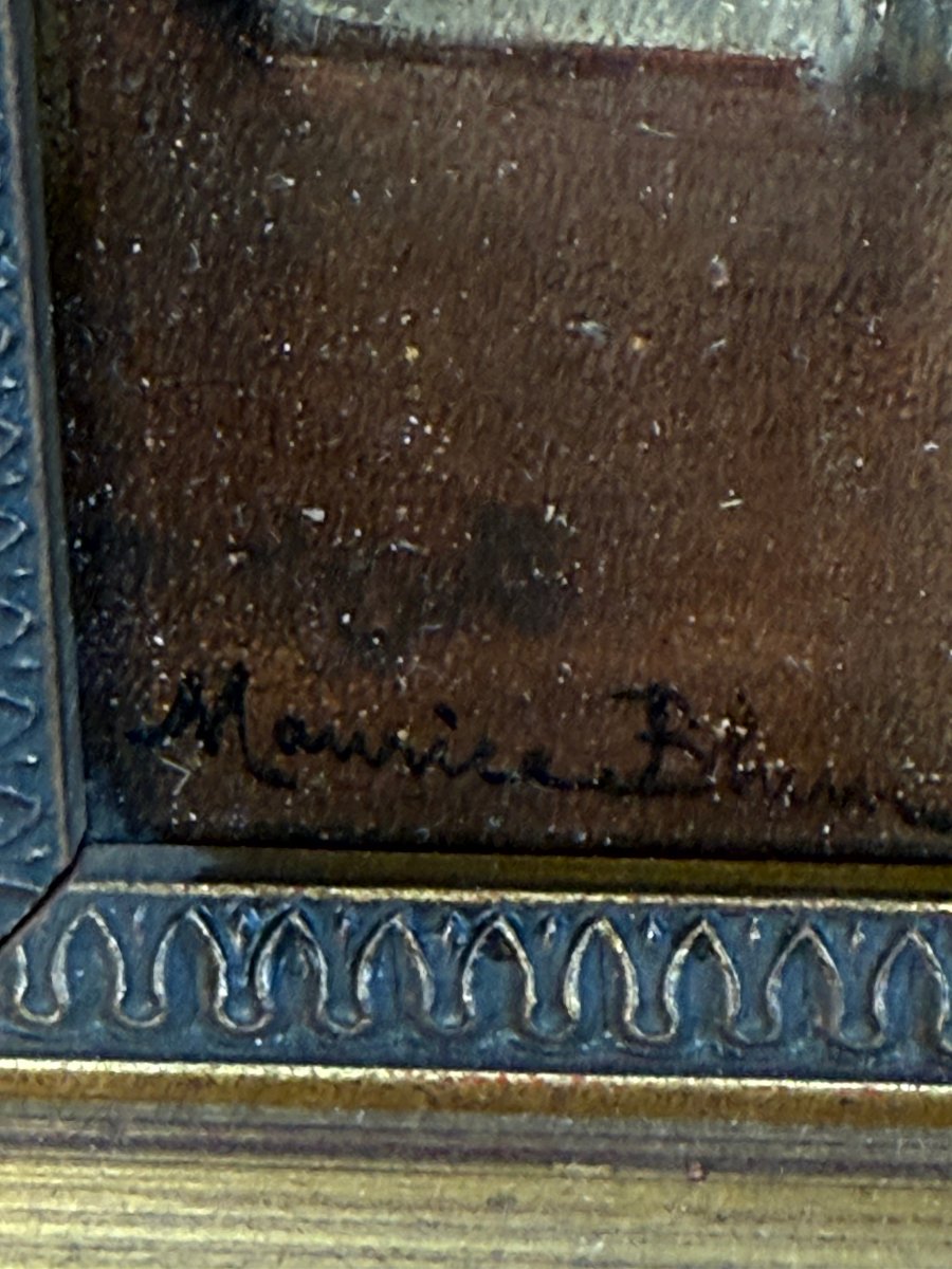 Pair Of 19th Century Paintings / Oils On Panels Signed Maurice Blum (1832-1909)-photo-2