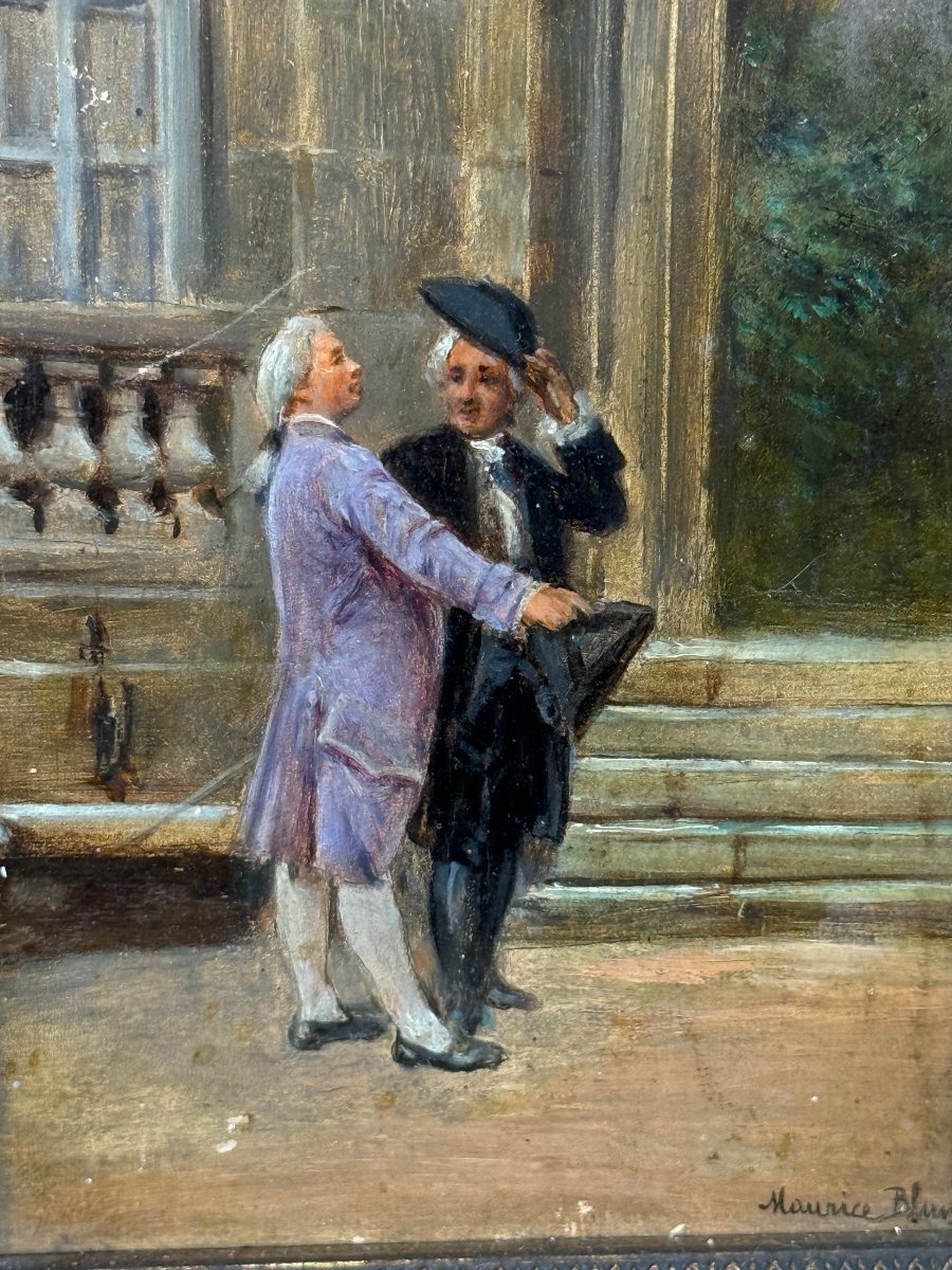 Pair Of 19th Century Paintings / Oils On Panels Signed Maurice Blum (1832-1909)-photo-3