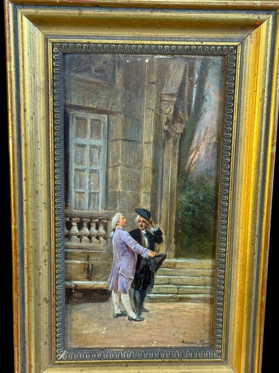 Pair Of 19th Century Paintings / Oils On Panels Signed Maurice Blum (1832-1909)-photo-7