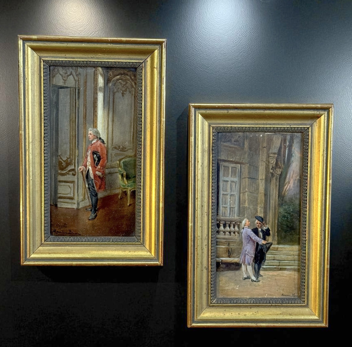 Pair Of 19th Century Paintings / Oils On Panels Signed Maurice Blum (1832-1909)