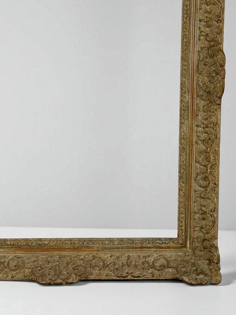 1950s Montparnasse Wood And Stucco Frame For Painting 49 Cm X 66 Cm-photo-3