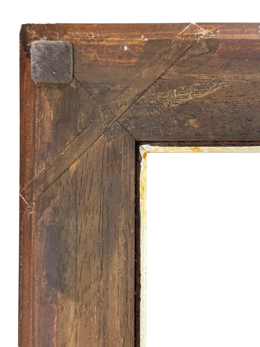 1950s Montparnasse Wood And Stucco Frame For Painting 49 Cm X 66 Cm-photo-6