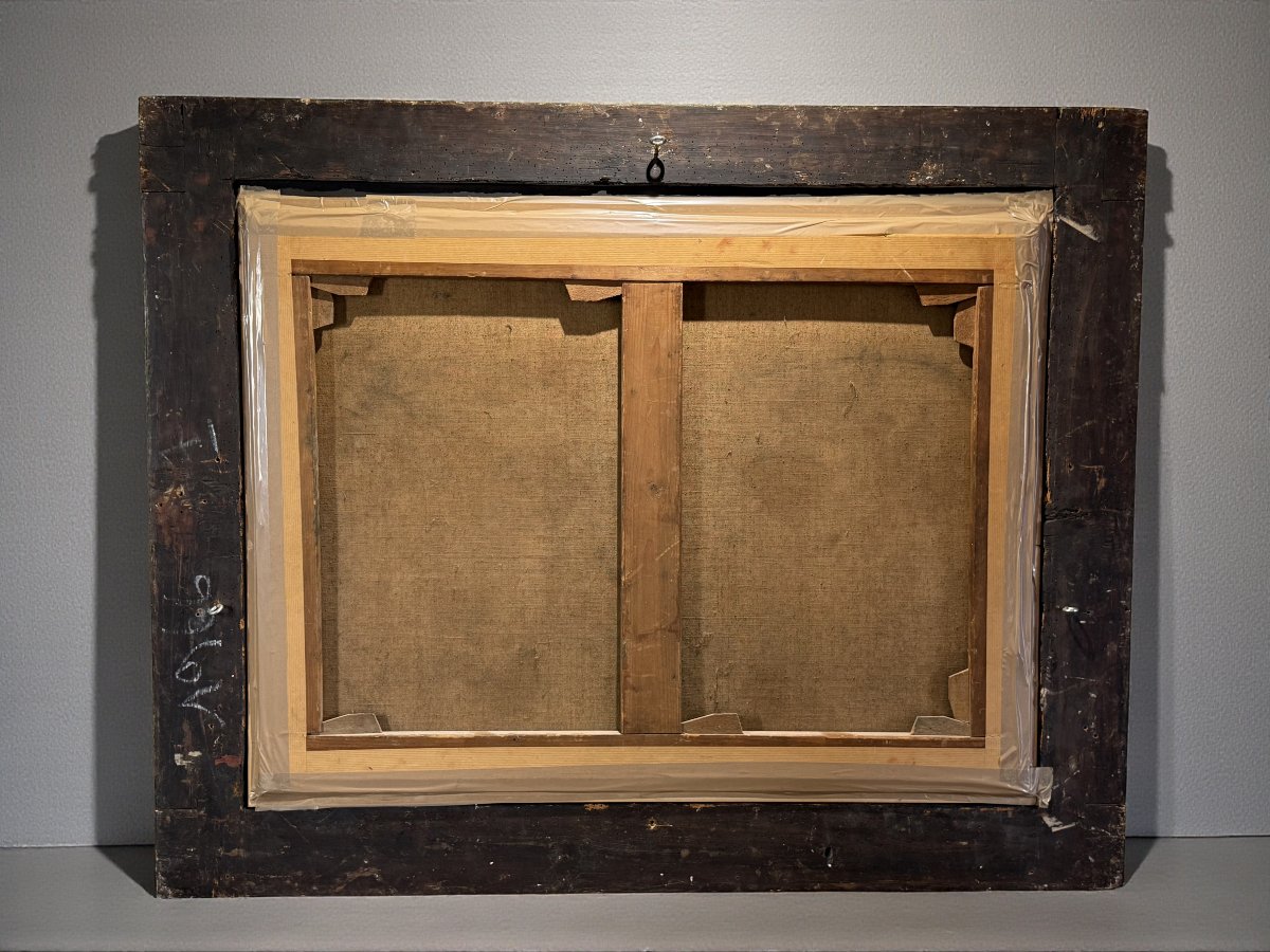 Painting / Italian School Of The 18th Century / Oil On Canvas "the Village Festival"-photo-8