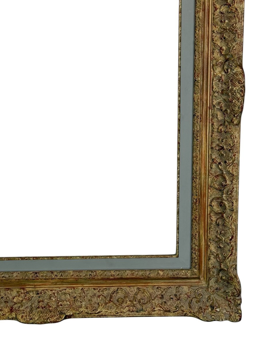 1950s Montparnasse Frame In Wood And Stucco For Painting, 50 Cm X 60 Cm-photo-3