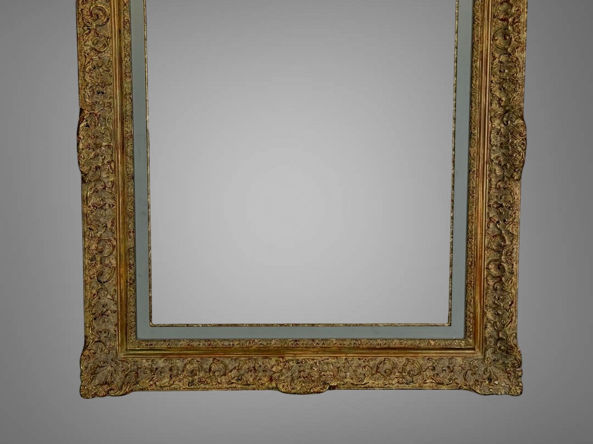 1950s Montparnasse Frame In Wood And Stucco For Painting, 50 Cm X 60 Cm-photo-6