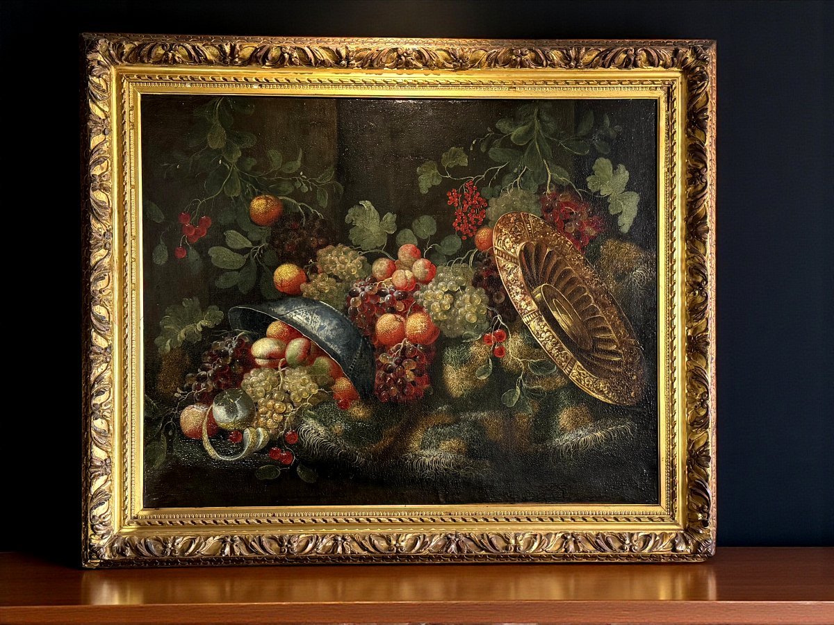 Painting/italian School Circa 1700 Follower Of Antonio Gianlisi "oil On Canvas"-photo-2