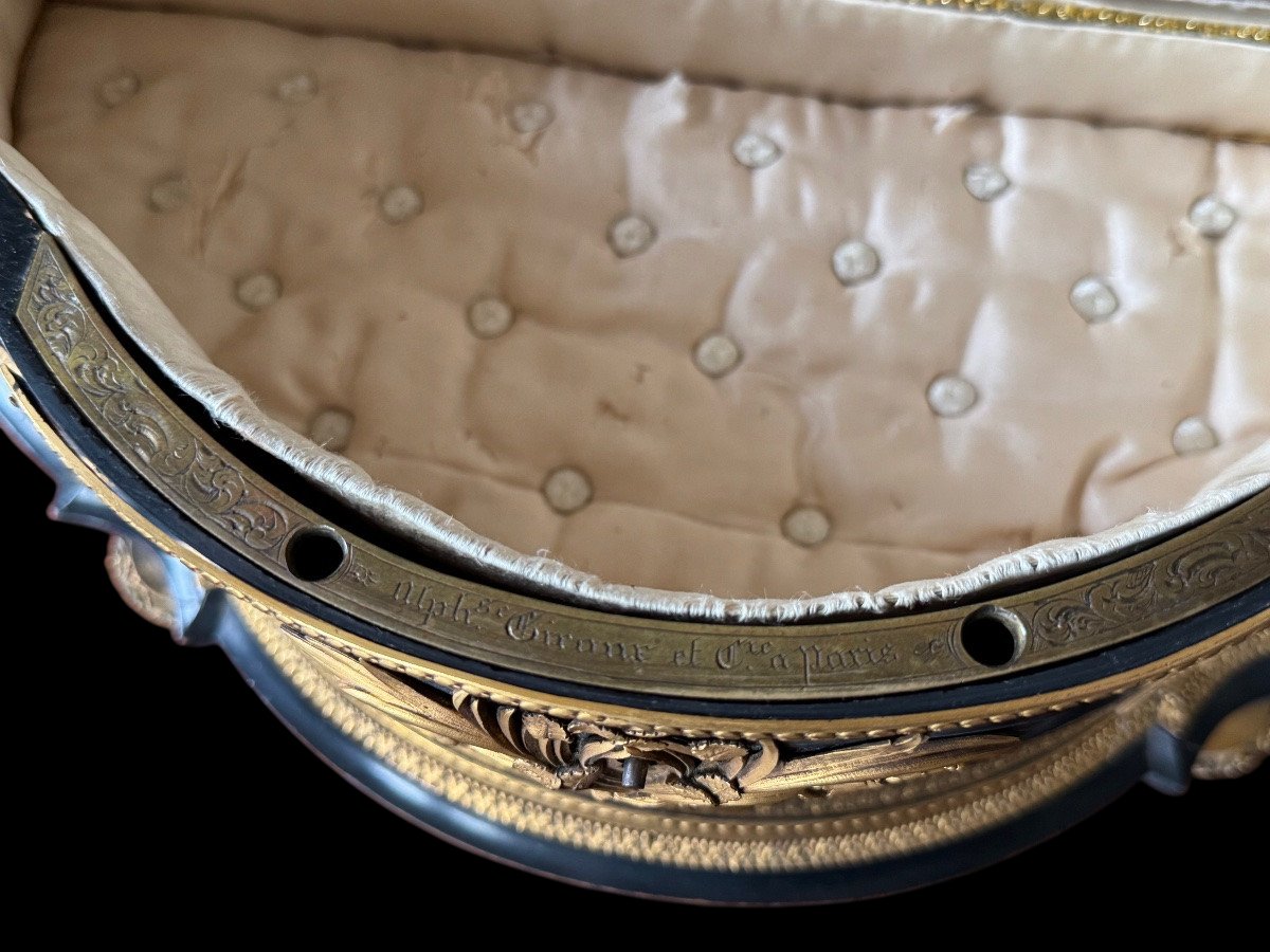 GRAND COFFRET SIGNÉ ALPHONSE GIROUX A DECOR DE SCENES DE CHASSE EPOQUE NAP III-photo-2