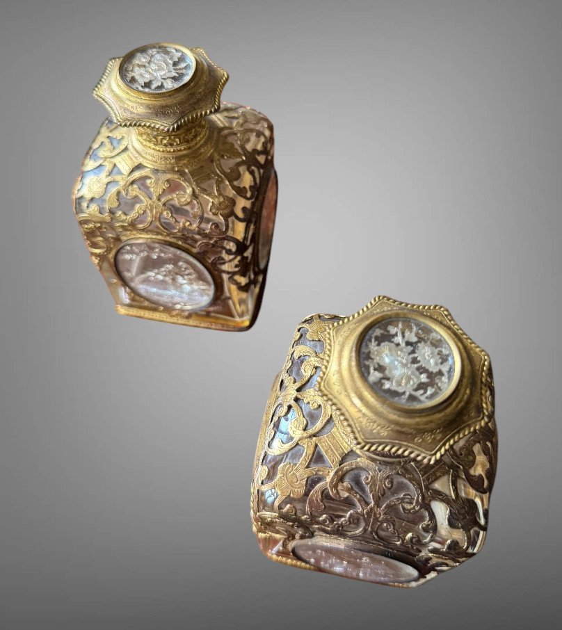 GRAND COFFRET SIGNÉ ALPHONSE GIROUX A DECOR DE SCENES DE CHASSE EPOQUE NAP III-photo-5