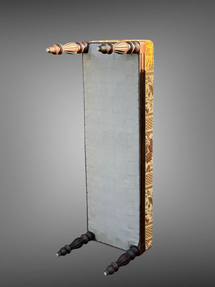 Napoleon III Period Oak And Well-upholstered Office Bench/bench-photo-5