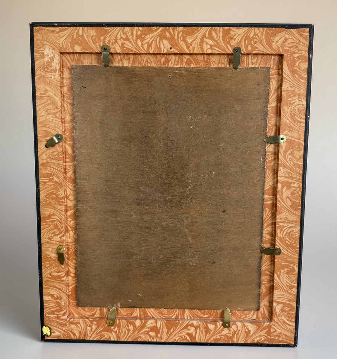 Tableau / Huile Sur Panneau En Bois Encadrée Représentant Une Nature Morte-photo-3