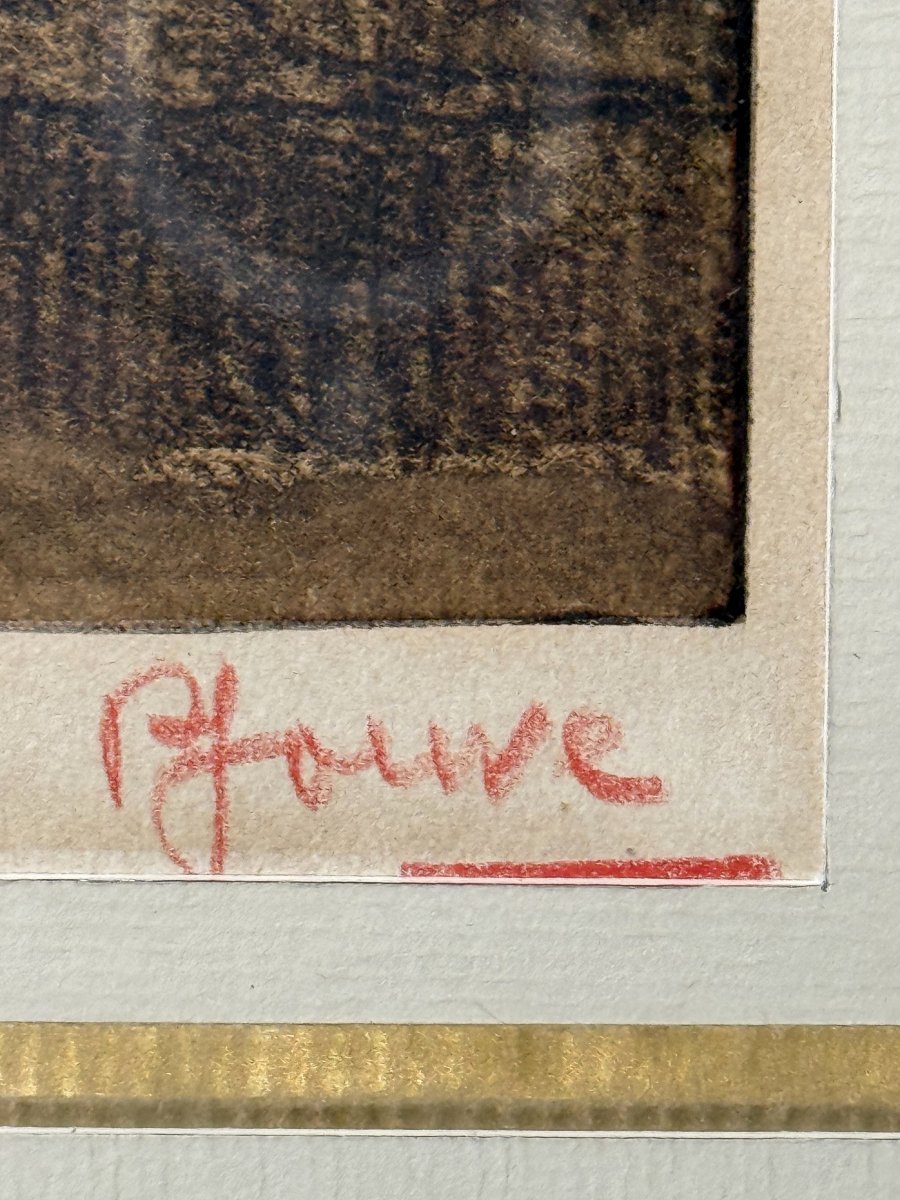 Paul JOUVE (1878-1973) LITHOGRAPHIE ORIGINALE SIGNÉE EN COULEUR " DEUX JAGUARS-photo-3