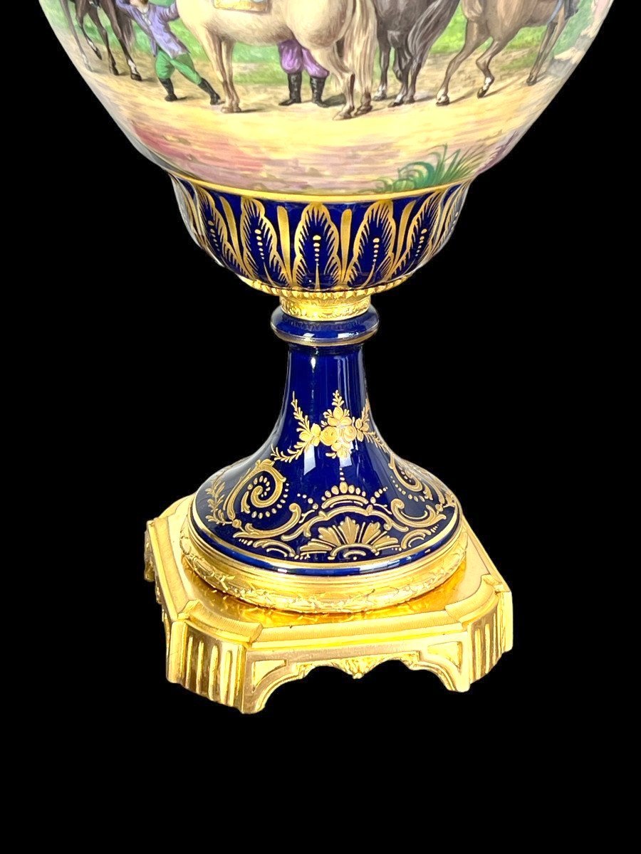 Large Pair Of Sèvres Porcelain Vases -photo-3