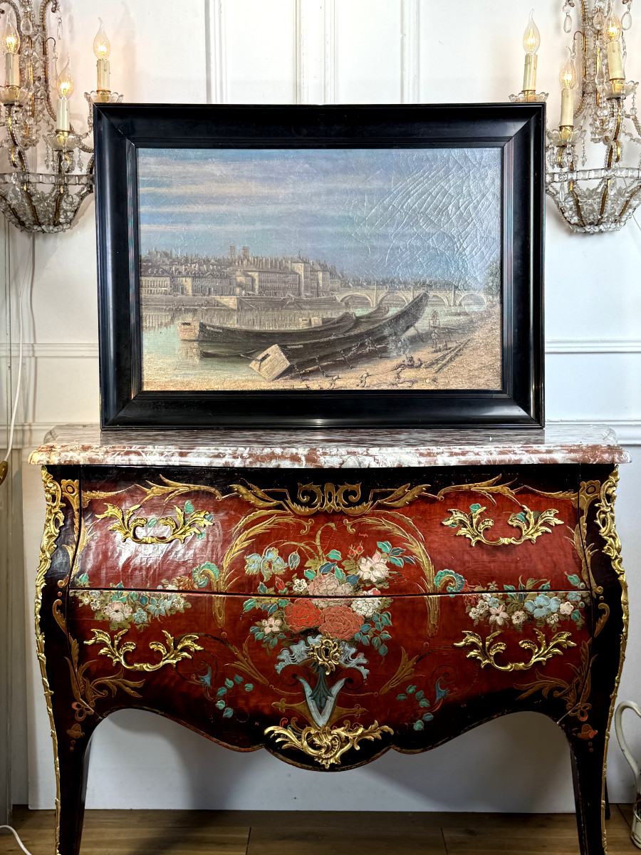 Painting / Oil From The 18th Century French School -photo-2