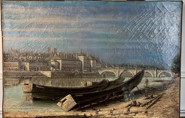 Painting / Oil From The 18th Century French School -photo-4