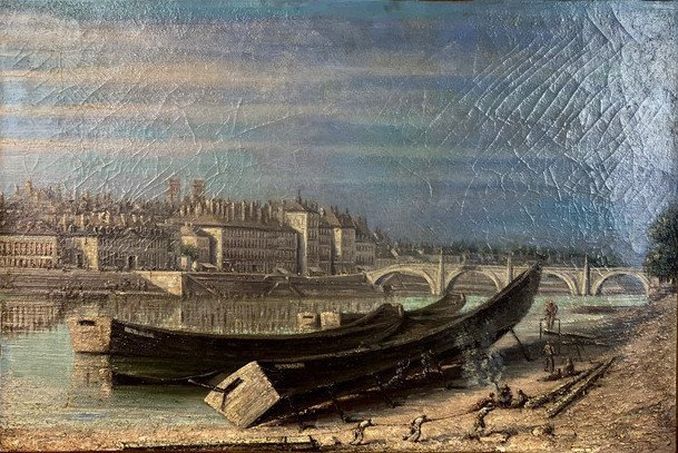 Painting / Oil From The 18th Century French School -photo-1