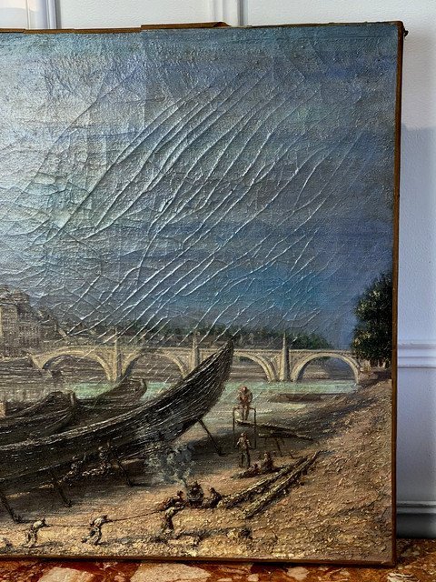 Painting / Oil From The 18th Century French School -photo-2