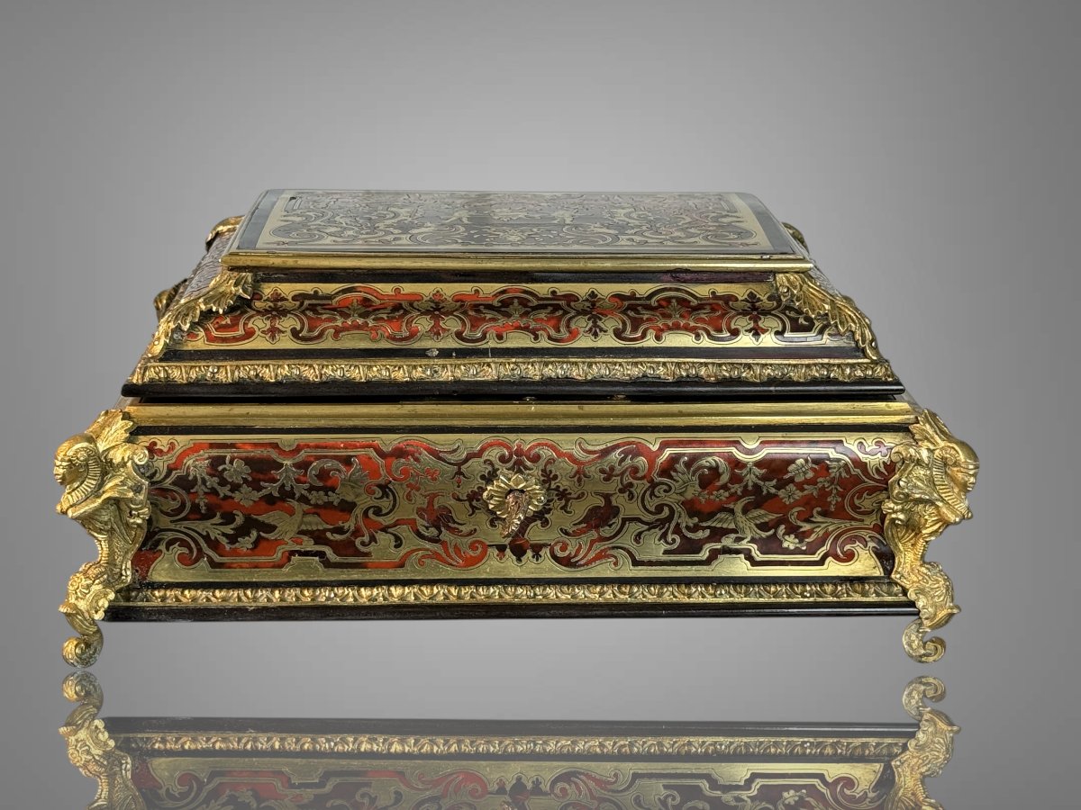 Napoleon III Period Boulle Marquetry Box In The Louis XIV Style-photo-3