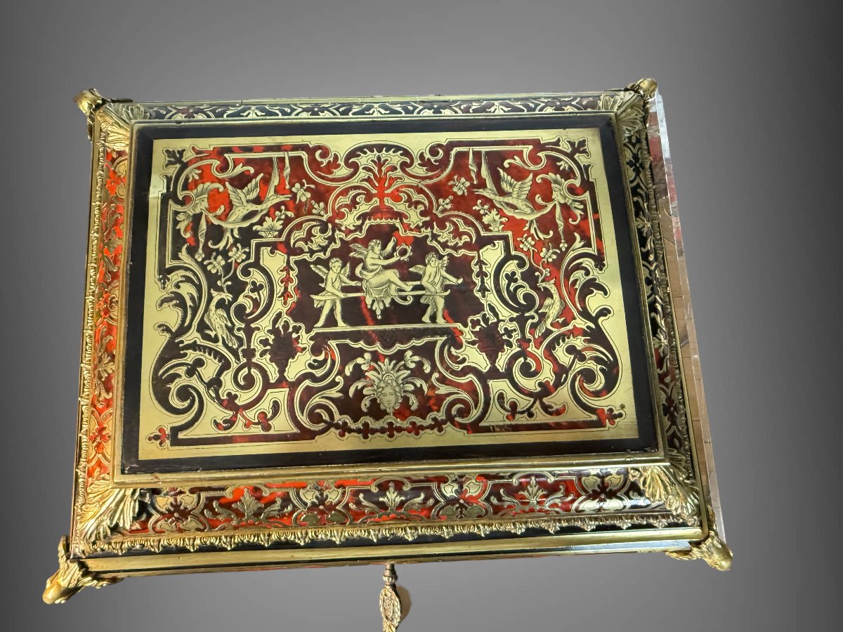 Napoleon III Period Boulle Marquetry Box In The Louis XIV Style-photo-4