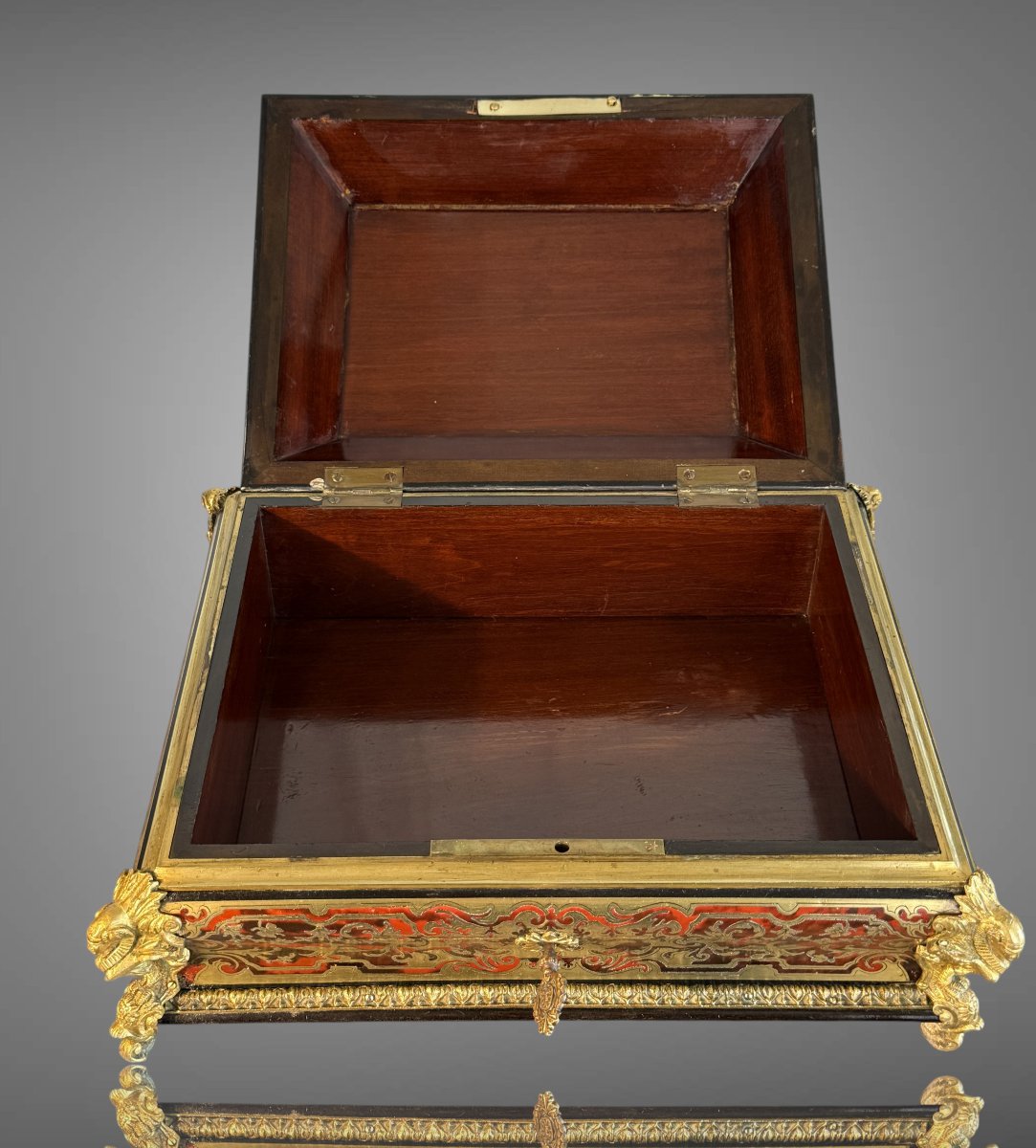 Napoleon III Period Boulle Marquetry Box In The Louis XIV Style-photo-1