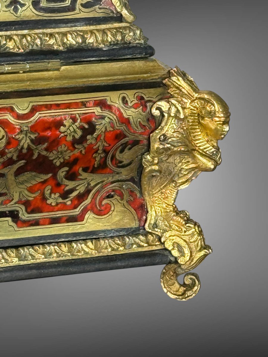Napoleon III Period Boulle Marquetry Box In The Louis XIV Style-photo-4