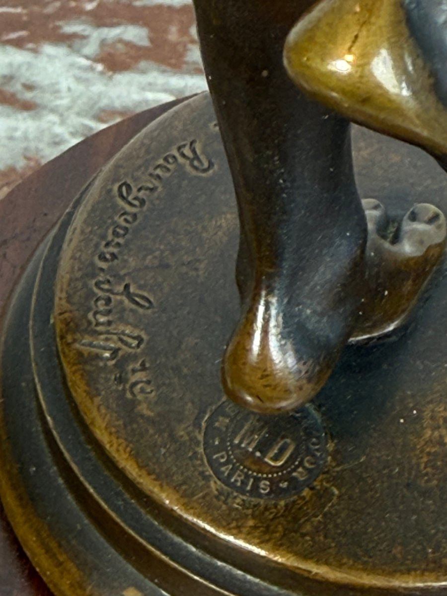 Bronze Sculpture By Charles - Arthur Bourgeois -photo-1