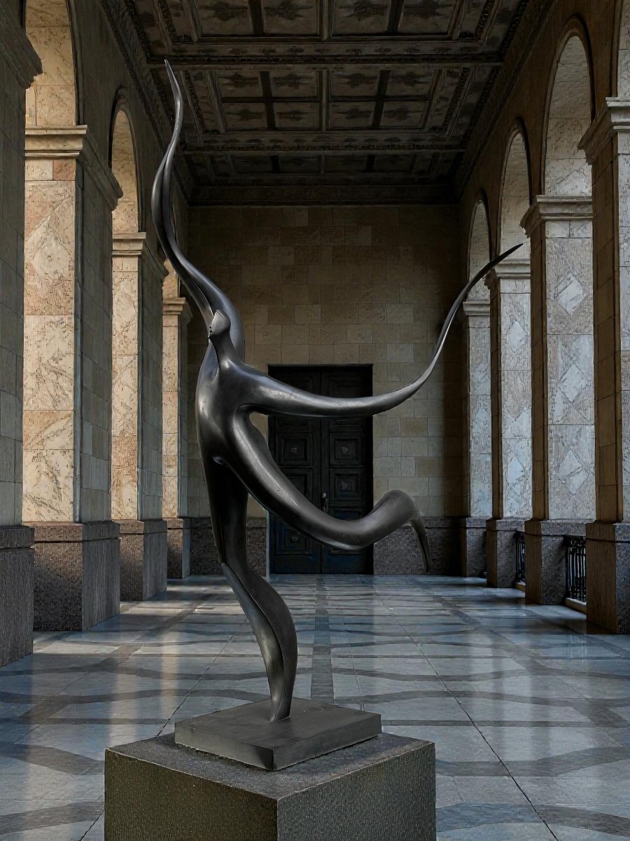 Very Large Bronze Sculpture By -photo-1