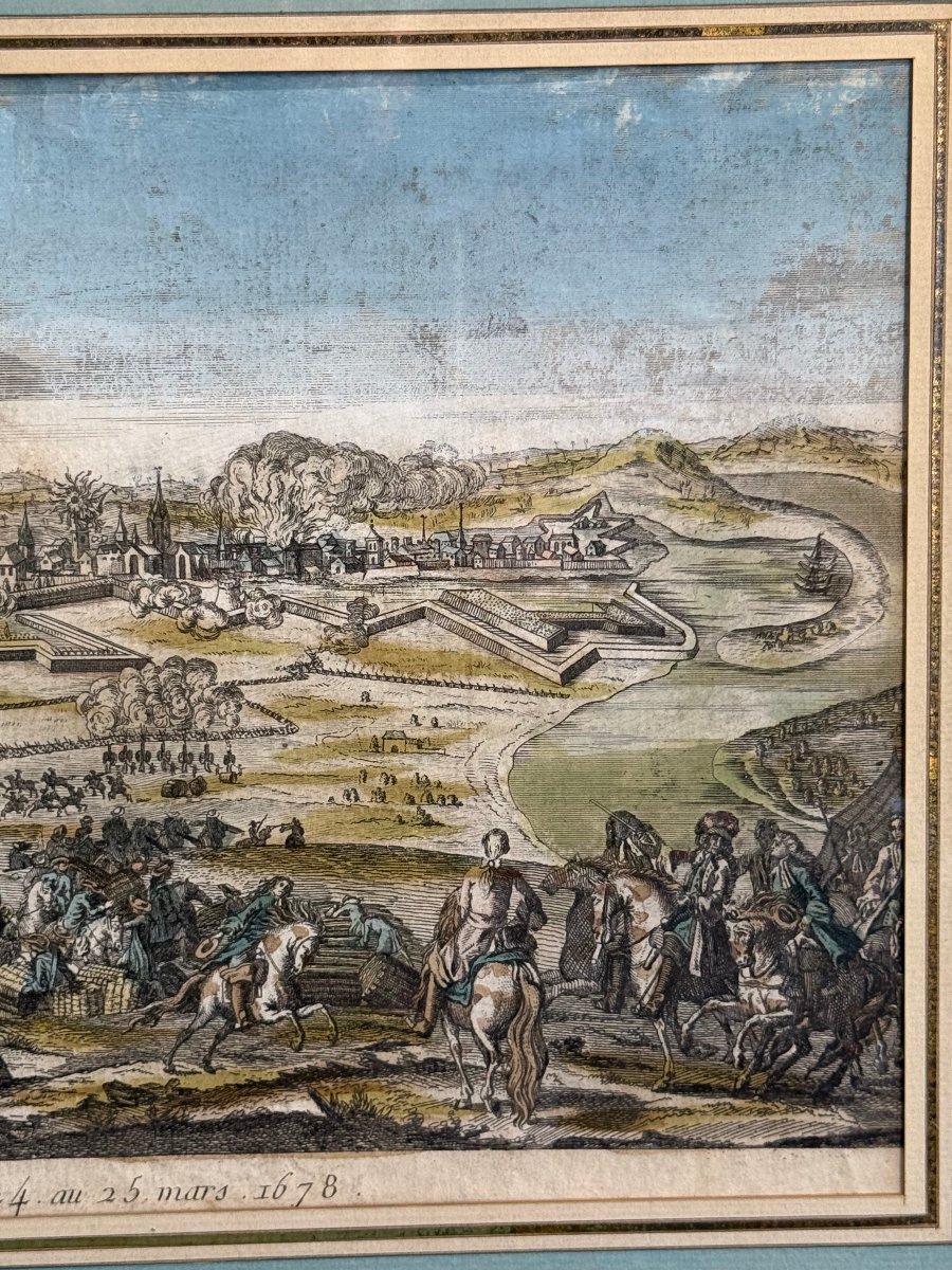 18th-century Engraving Enhanced With Watercolor: -photo-4