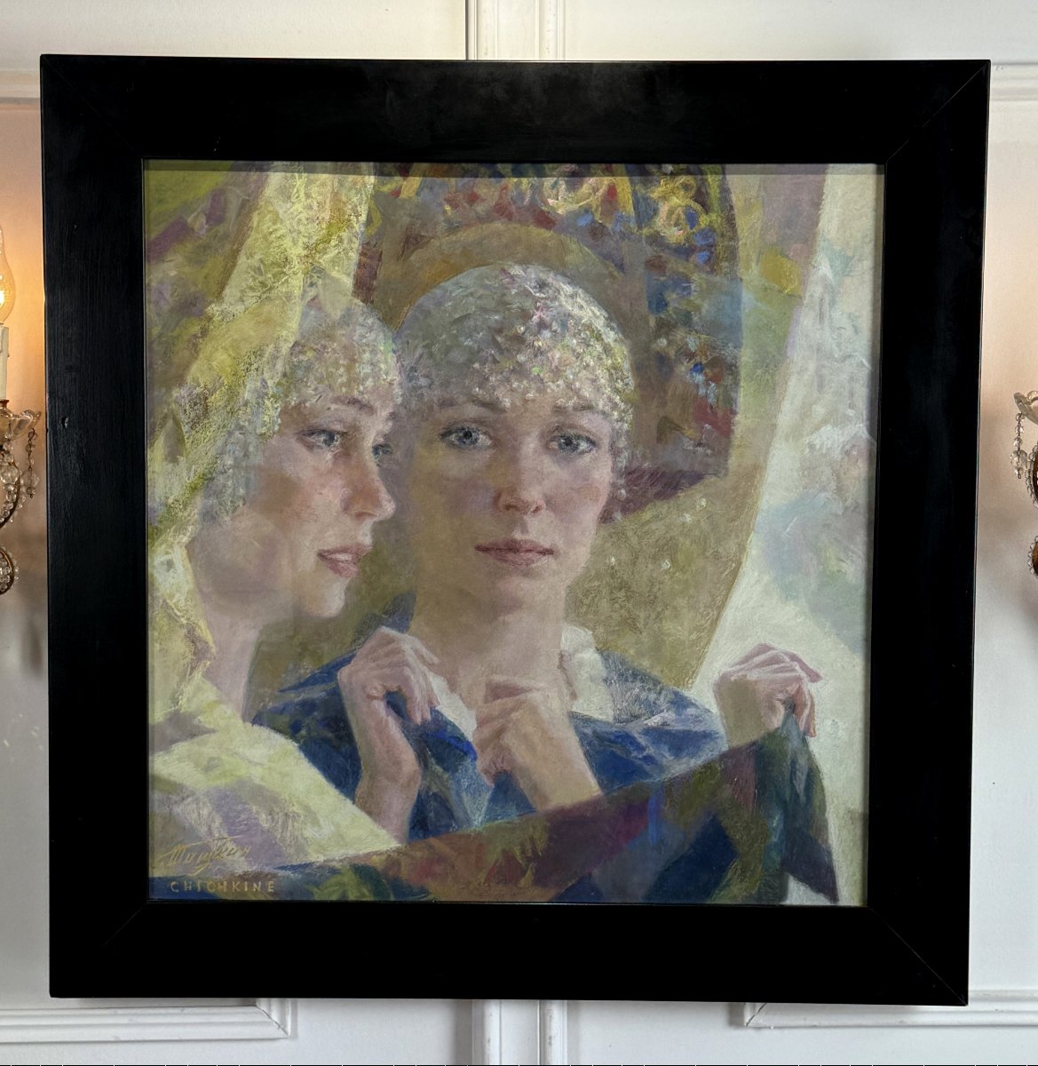 Russian Painting / Pastel On Paper By Georgi Chichkin, 1948, 