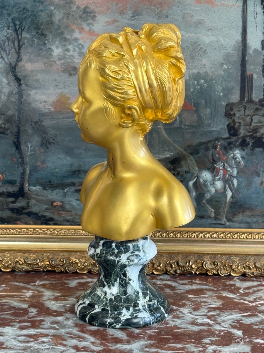 Gilded Bronze Bust Of -photo-3
