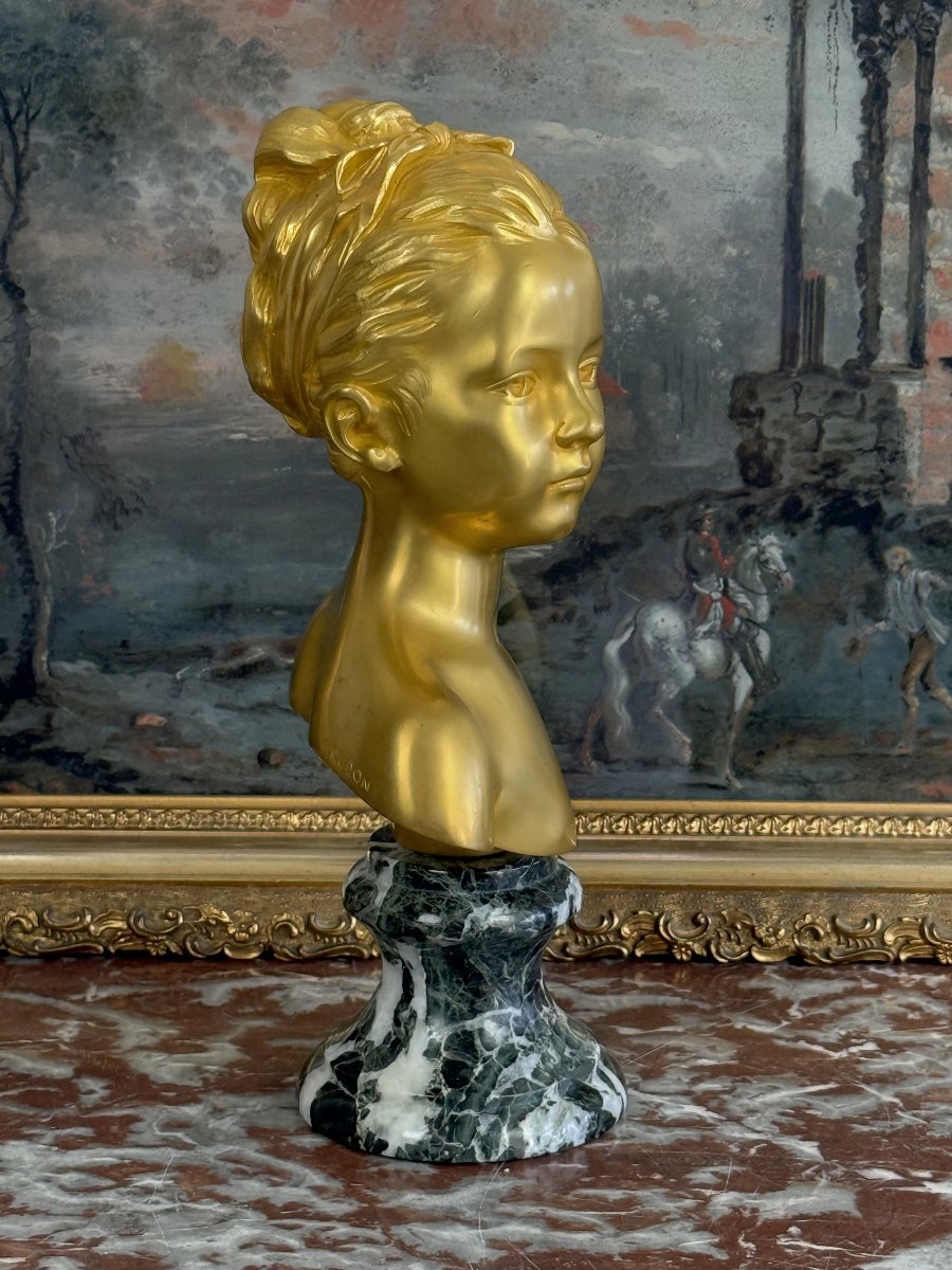 Gilded Bronze Bust Of -photo-4