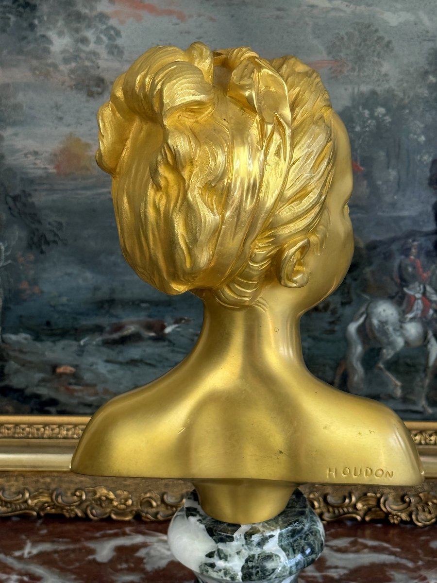 Gilded Bronze Bust Of -photo-2
