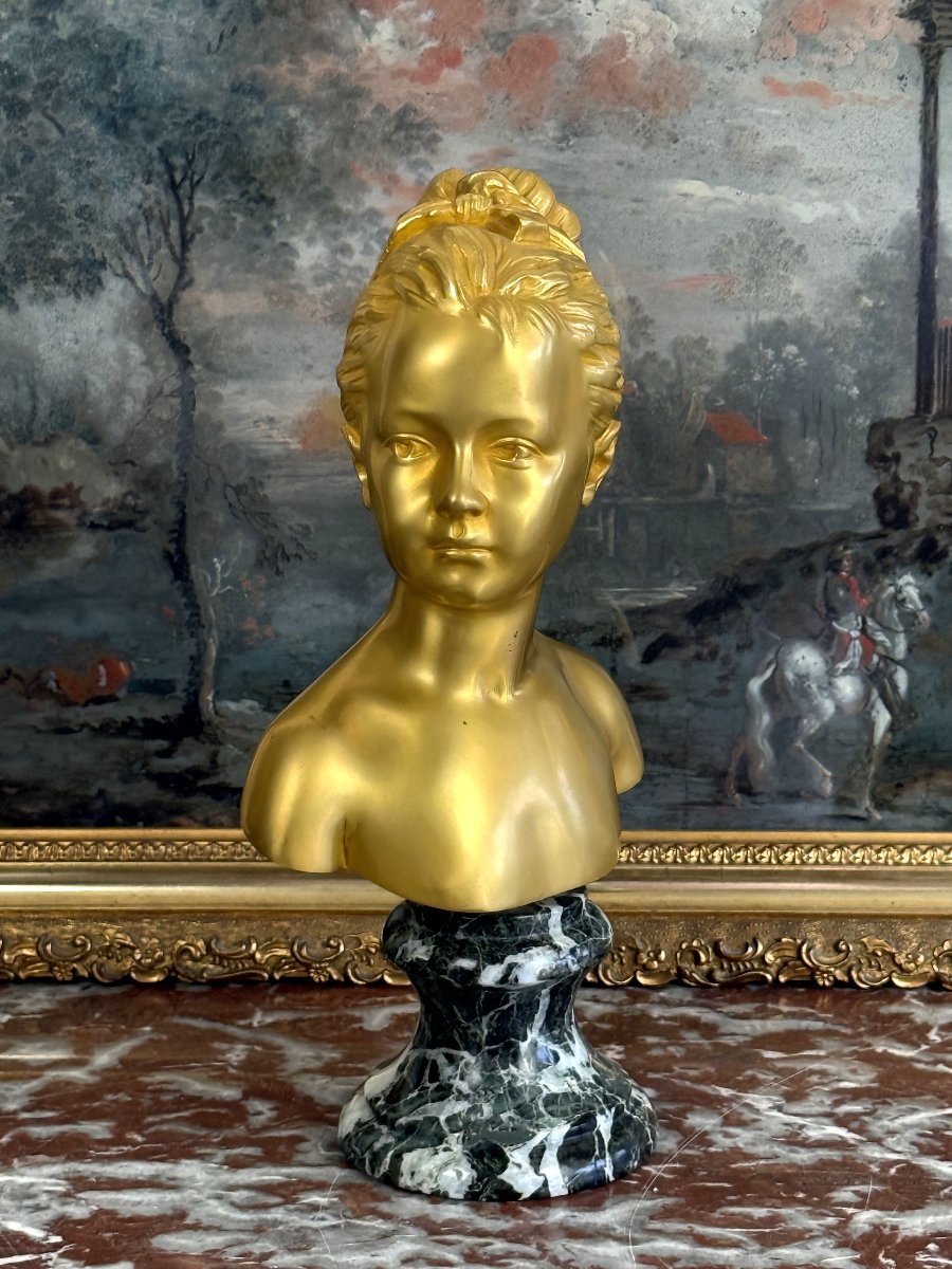 Gilded Bronze Bust Of -photo-4