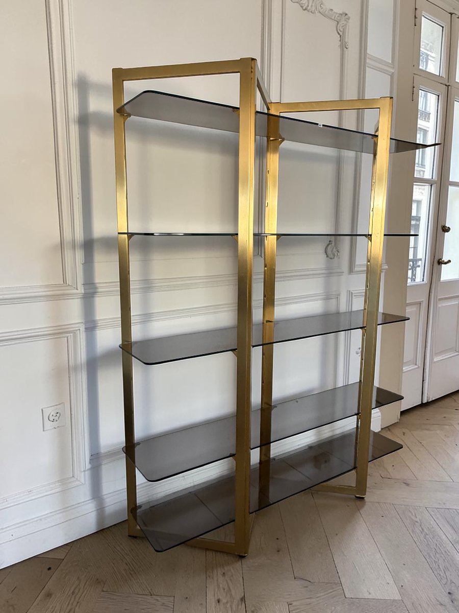 1970s "artelano" Shelf For Roche Bobois, Shaped Like A Screen-photo-4