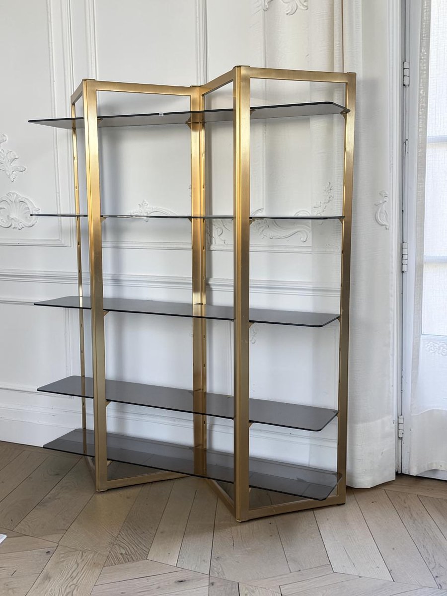 1970s "artelano" Shelf For Roche Bobois, Shaped Like A Screen-photo-3