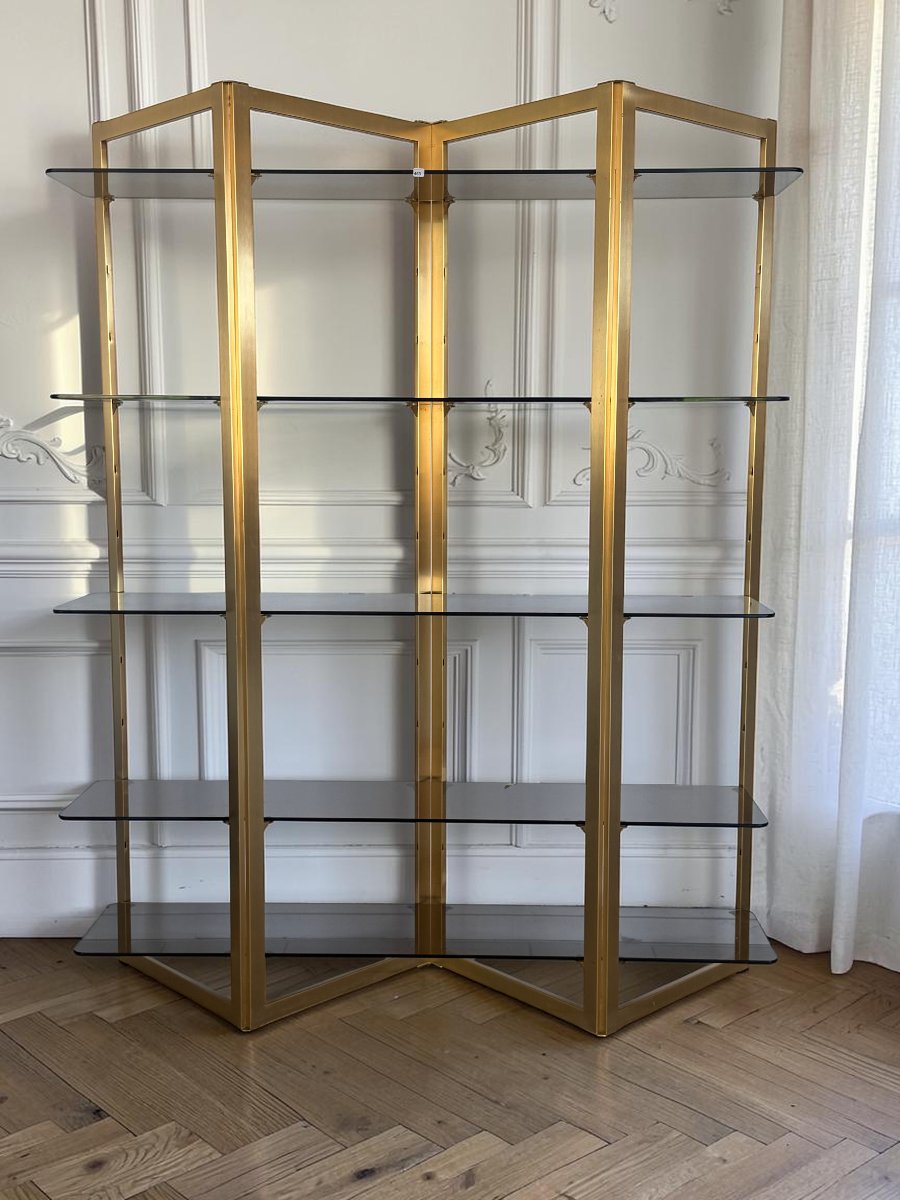 1970s "artelano" Shelf For Roche Bobois, Shaped Like A Screen-photo-4