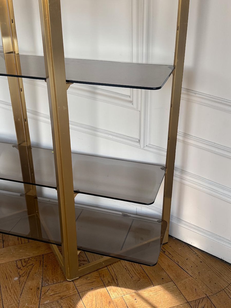 1970s "artelano" Shelf For Roche Bobois, Shaped Like A Screen-photo-5