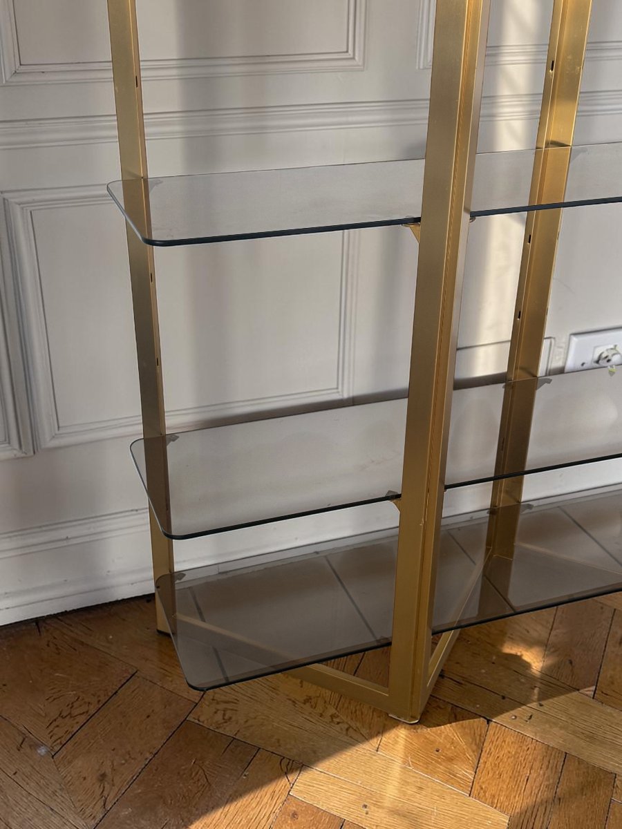 1970s "artelano" Shelf For Roche Bobois, Shaped Like A Screen-photo-7