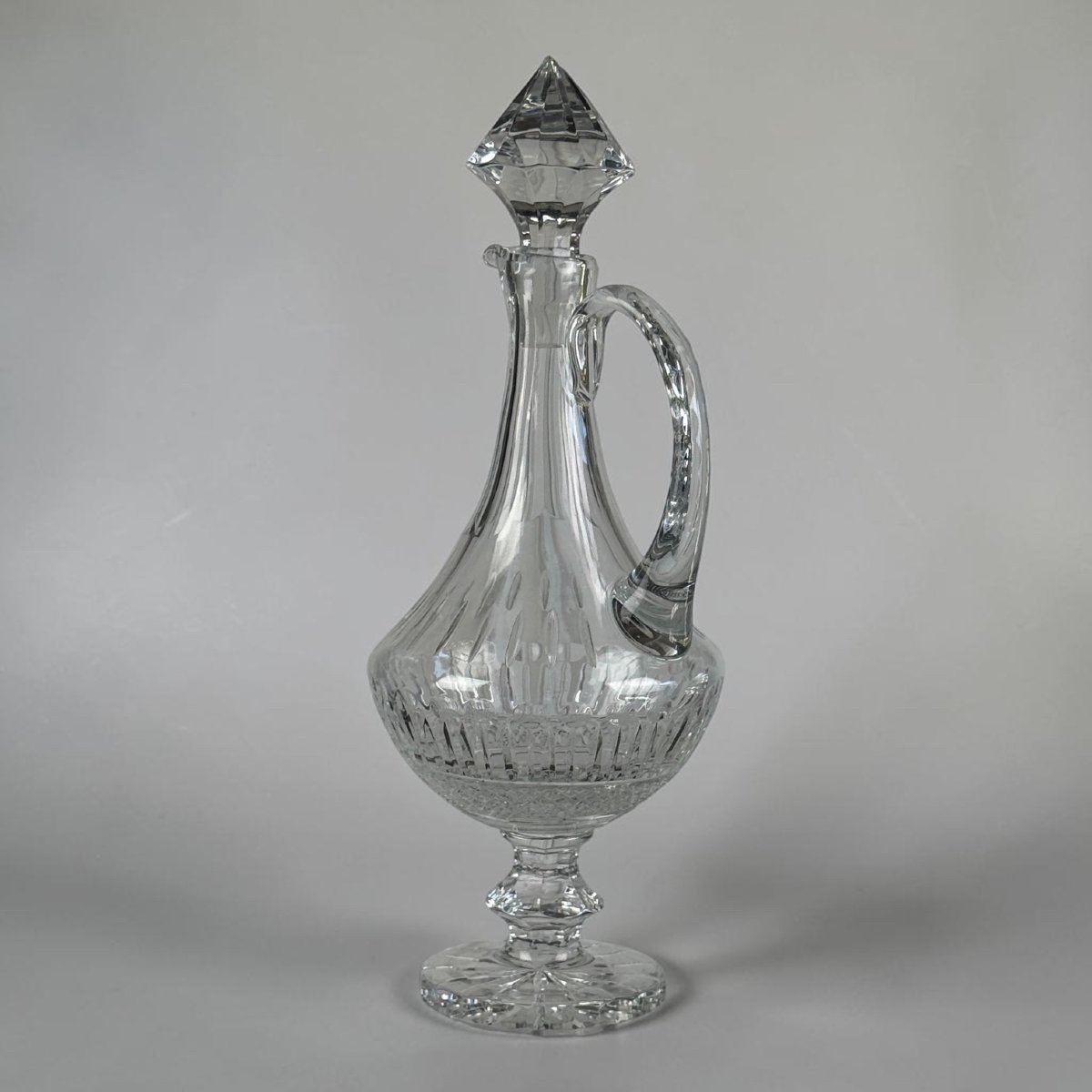 Large Antique Cut-crystal Decanter / Jug, 43 Cm Tall / 2.6 Kg