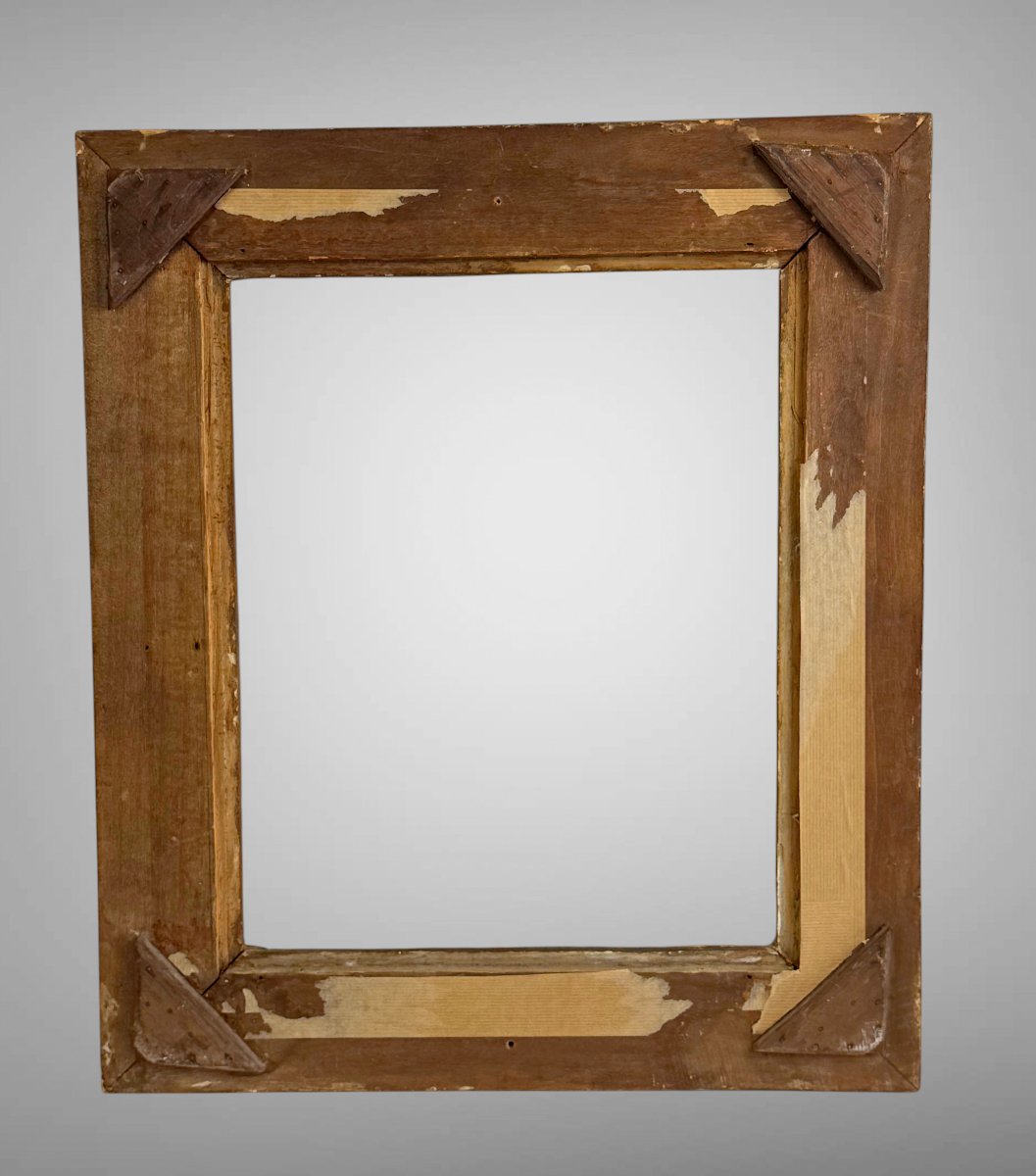 Antique Wood And Gilded Stucco Frame In The Lxv Style For A Painting, 41.5 Cm X 34 Cm-photo-4
