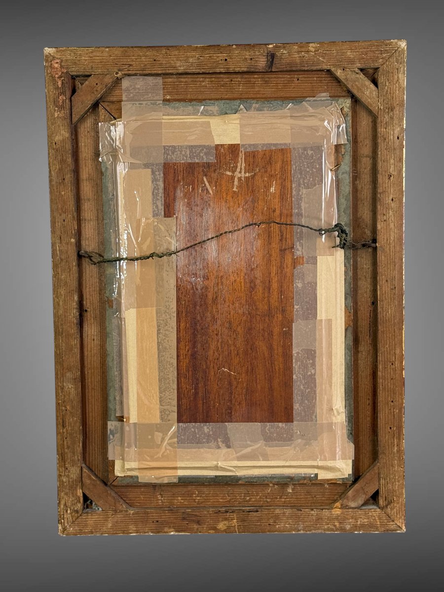 Painting / Oil On Mahogany Panel, Signed "alex De Andreis (1871–1939)"-photo-6