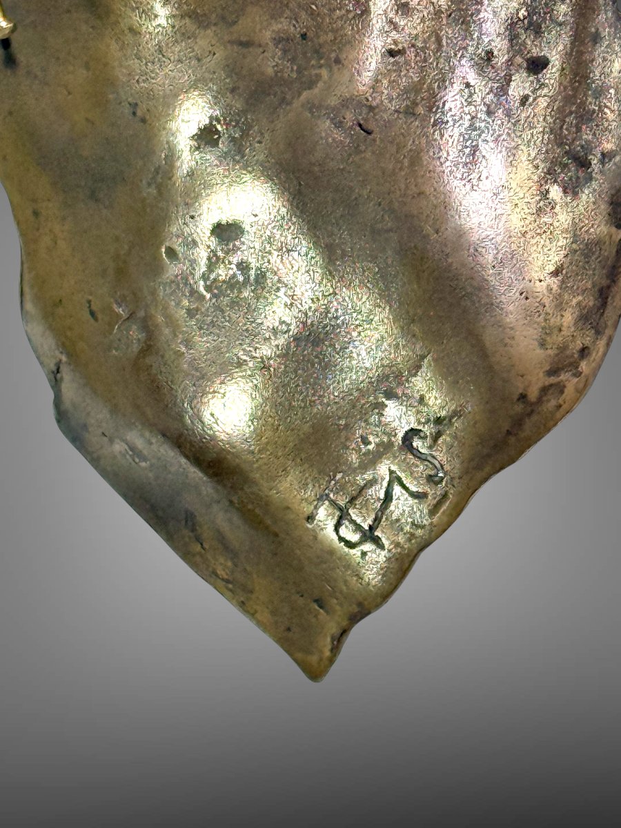 VASSILAKIS TAKIS (1925-2019) « MAGNETIC EVIDENCE » SCULPTURE EN BRONZE –-photo-4