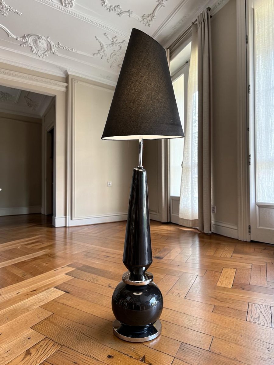 Pair Of Large Ceramic Lamps From Harrolds, 1970s-photo-4