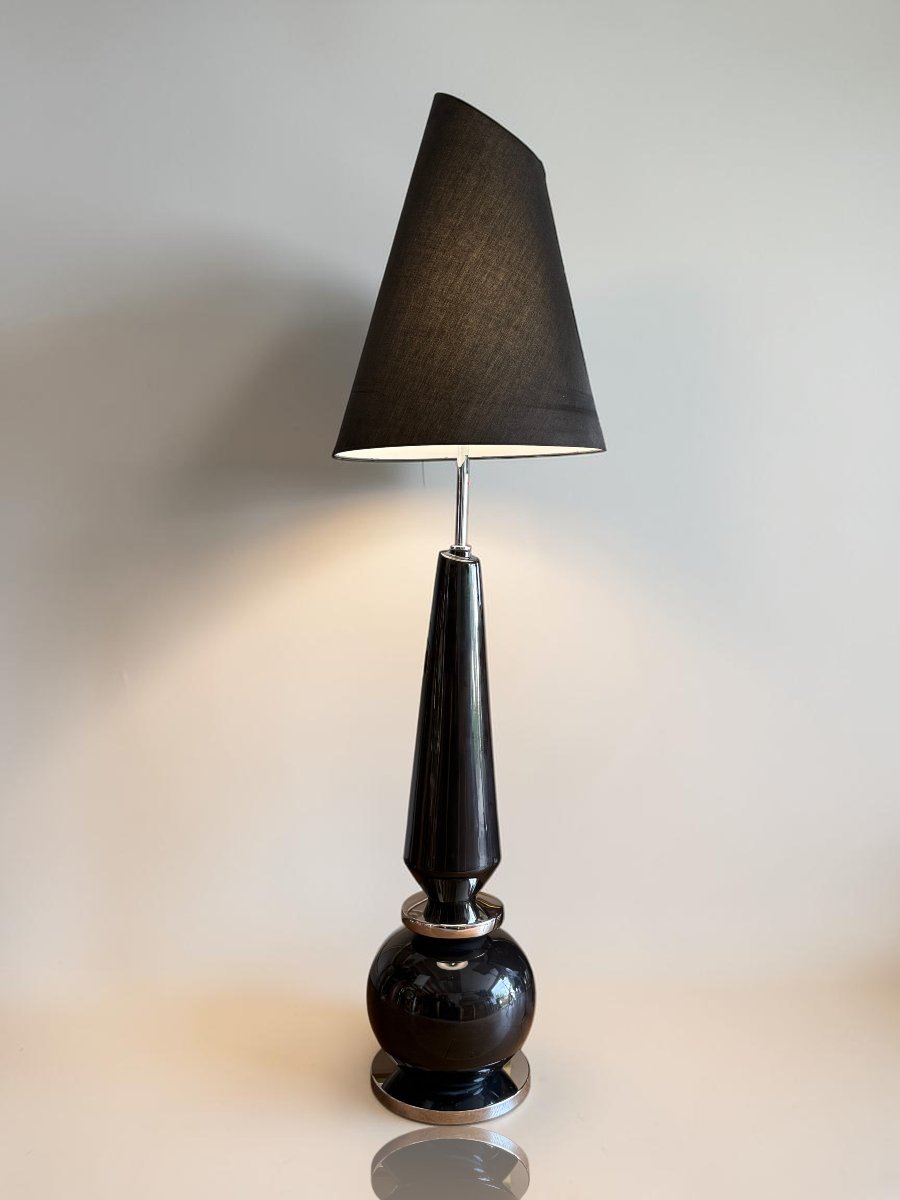 Pair Of Large Ceramic Lamps From Harrolds, 1970s-photo-7