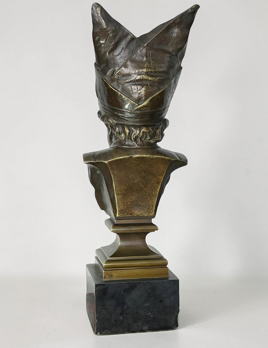 19th-century Antique Bronze "the Donkey's Cap: Penance" Based On A Work By Nicolas Lecornet-photo-6