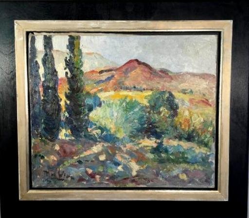 "maguy De Vion 1894/1980" Painting / Oil On Canvas (midi Landscape)-photo-4